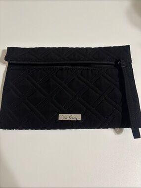 Vera Bradley Black Quilted slim Wristlet